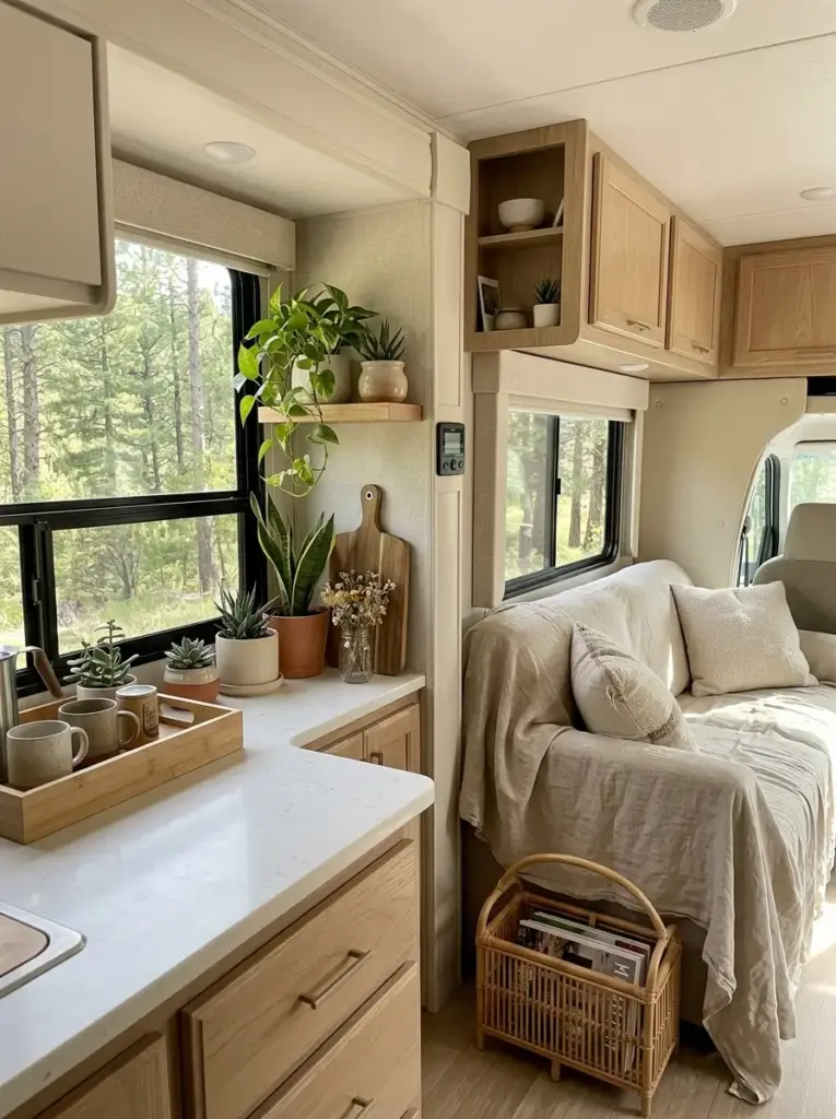 Bring Nature Indoors With Plants And Natural Materials