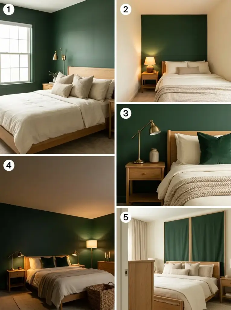Create Depth With Forest Green Walls