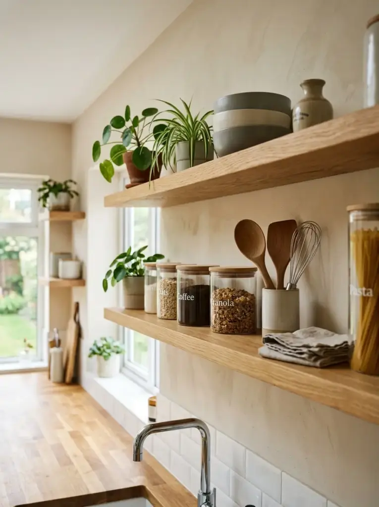 Create Open Shelving With Careful Organization