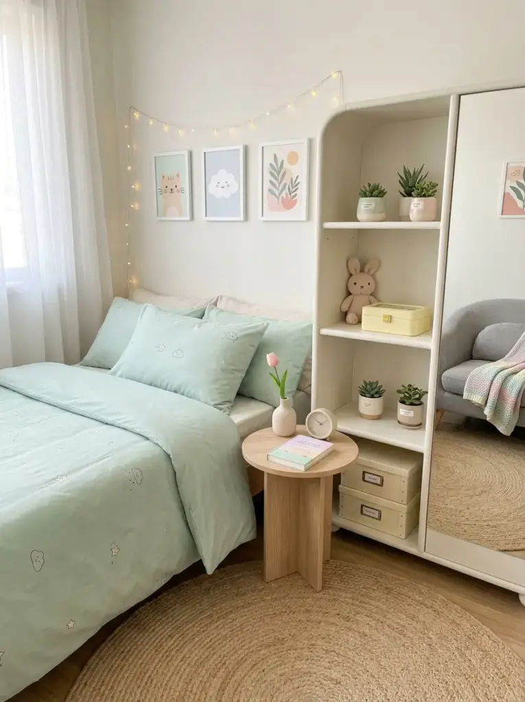 Create a Playful Green Theme With Soft Decorative Choices