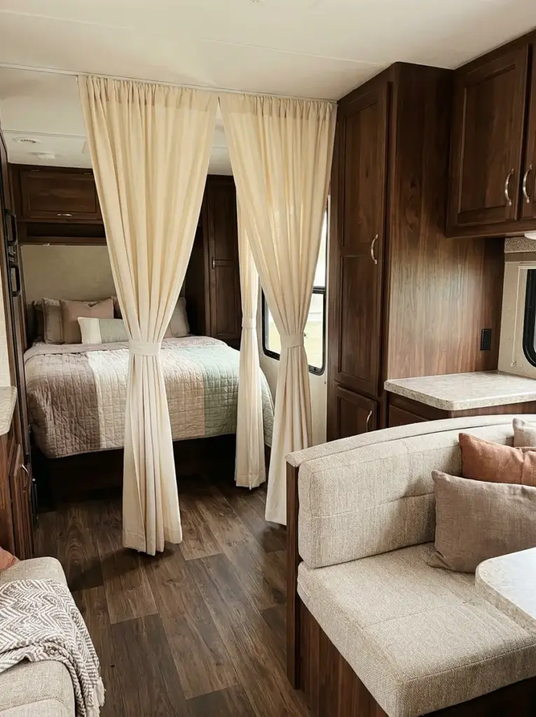 Match RV Curtains With Existing Interior Colors
