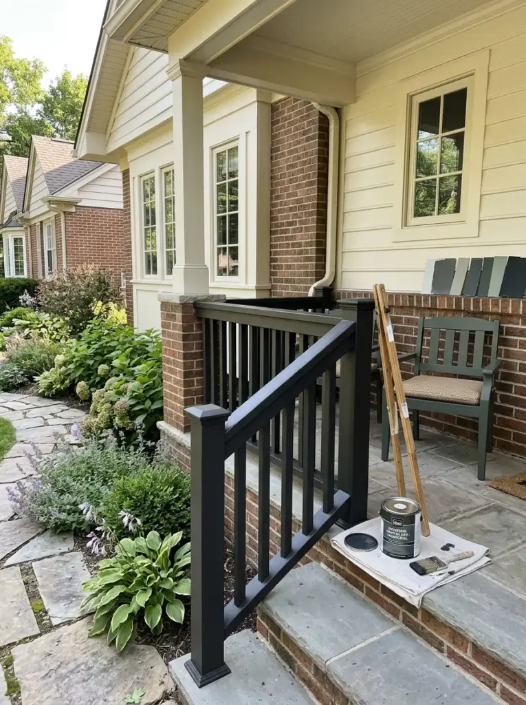 Refresh the Railing With a Carefully Chosen Paint Color