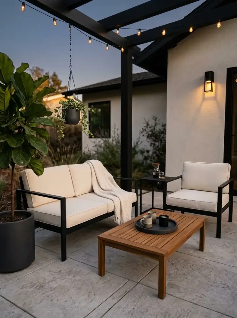 Try a Modern Black and Cream Palette