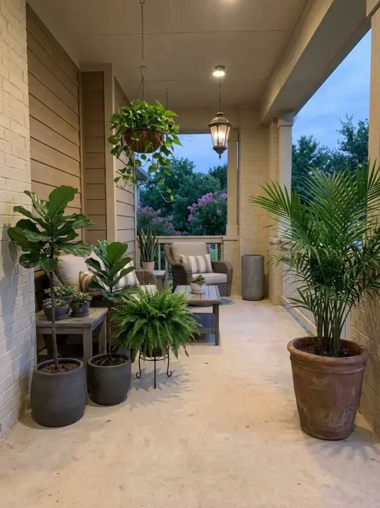 Use Plants to Frame the Seating Instead of Hiding It